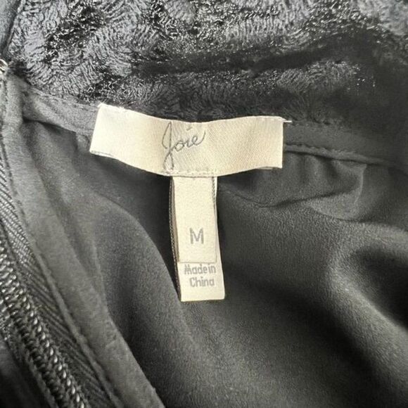 Joie Fahfia Black Floral Lace Shift Dress With Pockets Medium - Picture 6 of 12